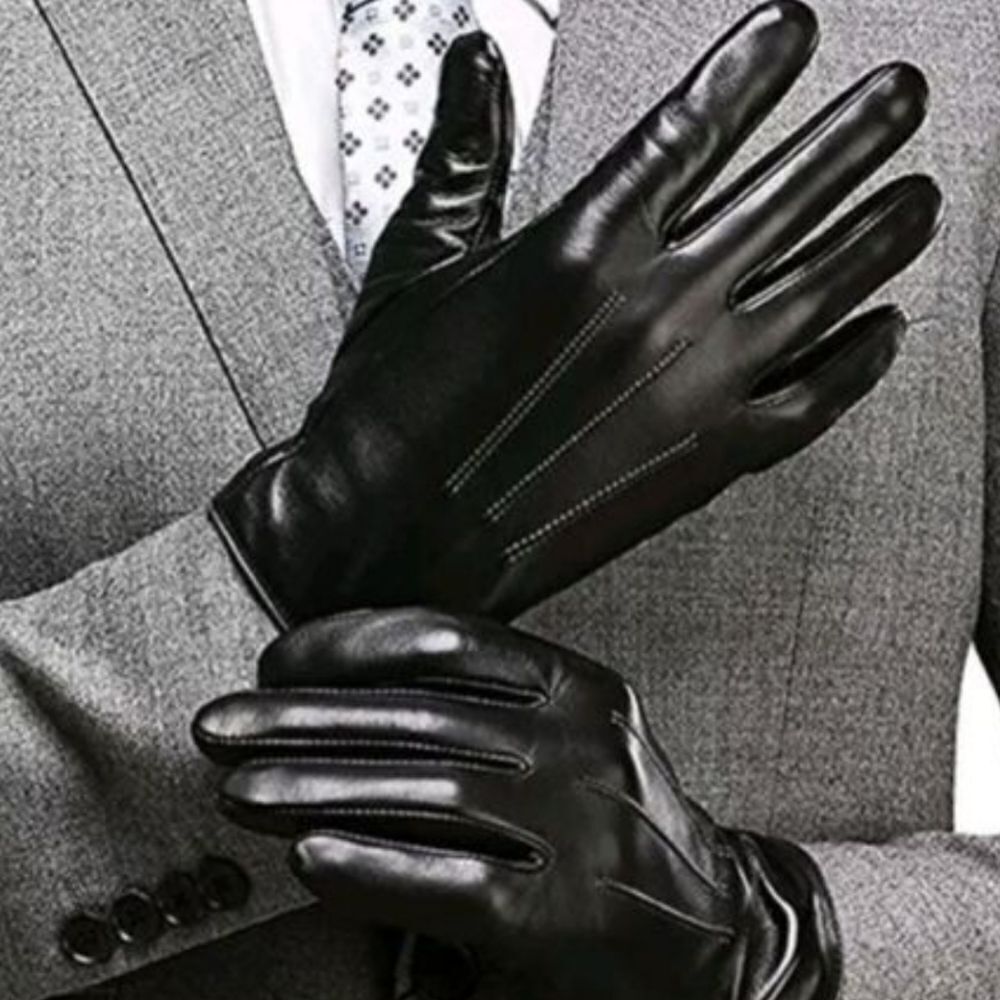 BRAND NEW MARCUS ADLER NEW YORK FAUX LEATHER TOUCHCREEN GLOVES